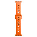 3mk SILICONE řemínek pro Apple Watch 42/44/45/49 mm - oranžový