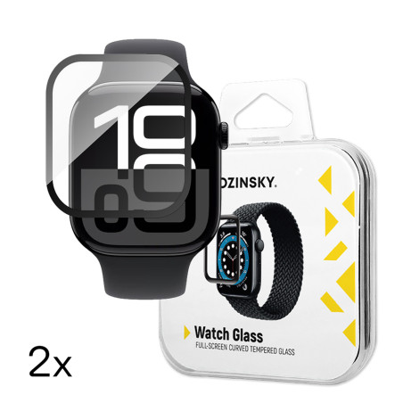 Ochranné sklo Wozinsky Full Glue pro Apple Watch 10 46mm černé