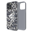 Kryt Adidas OR SnapCase Leopard pro iPhone 13 Pro Max - šedá