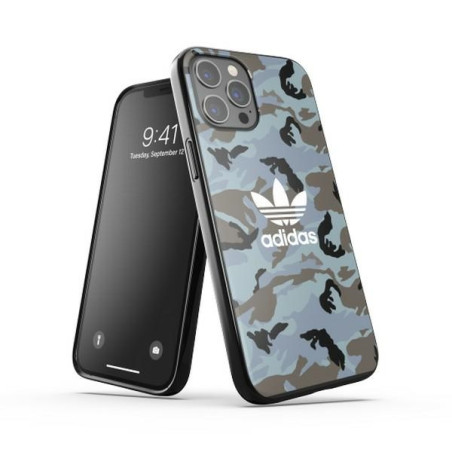 Kryt Adidas OR SnapCase CAMO AOP iPhone 12 Pro Max – modrá/černá