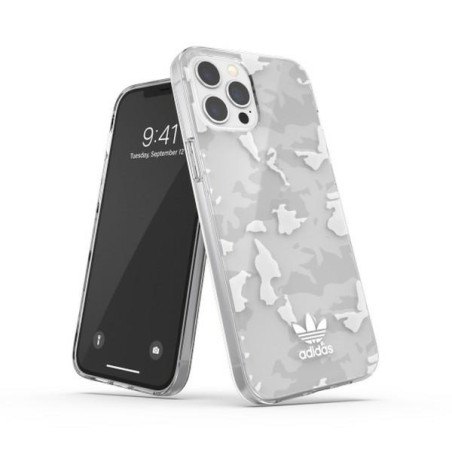 Kryt Adidas OR SnapCase CAMO pro iPhone 12 Pro Max - transparentní