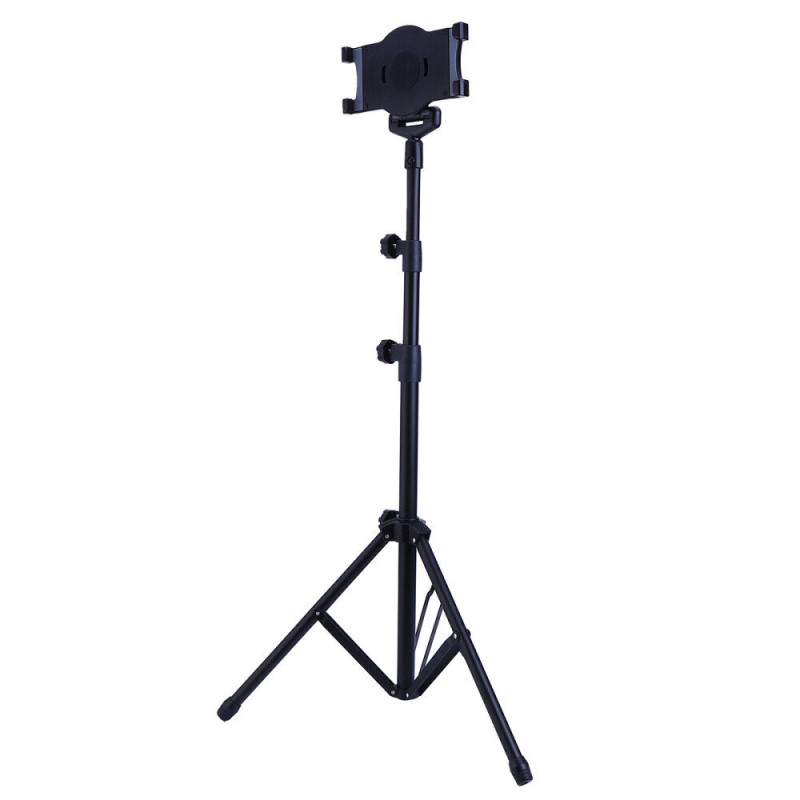 AG PREMIUM Teleskopický kovový stativ/tripod pro tablet (8-11"), černý