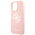 Kryt Guess Silicone 4G Logo pro iPhone 13 Pro růžový