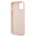 Kryt Guess Silicone 4G Logo iPhone 13 mini - růžová
