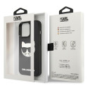 Kryt Karl Lagerfeld 3D Rubber Choupette iPhone 13 Pro / 13 - černý