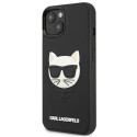 Kryt Karl Lagerfeld IKONIK 3D RUBBER iPhone 13 mini - černý