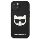 Kryt Karl Lagerfeld IKONIK 3D RUBBER iPhone 13 mini - černý