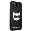 Kryt Karl Lagerfeld IKONIK 3D RUBBER iPhone 13 mini - černý