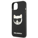 Kryt Karl Lagerfeld IKONIK 3D RUBBER iPhone 13 mini - černý