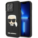 Kryt Karl Lagerfeld 3D Rubber Karl’s Head iPhone 13 Pro černý