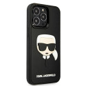 Kryt Karl Lagerfeld 3D Rubber Karl’s Head iPhone 13 Pro černý