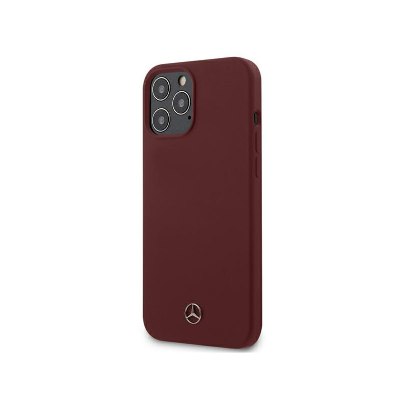 Kryt Mercedes Silicone Line Case pro iPhone 12 Pro Max - červený