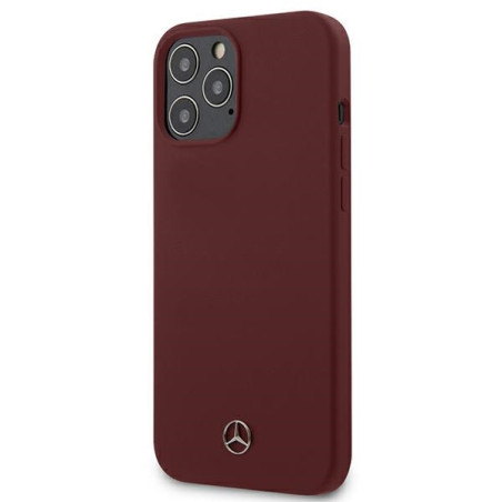 Kryt Mercedes Silicone Line pro iPhone 12 Pro Max - červený