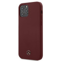 Kryt Mercedes SILICONE LINE iPhone 12/12 Pro - červený