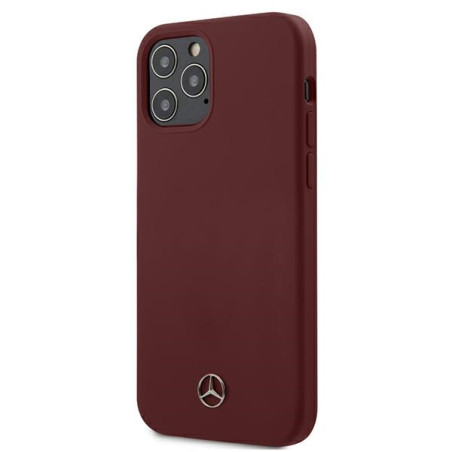 Kryt Mercedes SILICONE LINE iPhone 12/12 Pro - červený