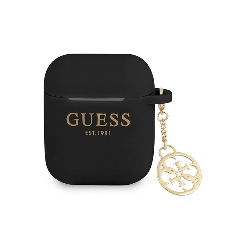 Kryt Guess GUA2LSC4EK pro AirPods 1/2 - černý
