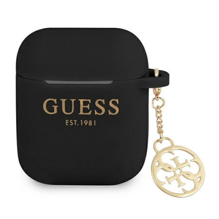 Kryt Guess GUA2LSC4EK pro AirPods 1/2 – černý