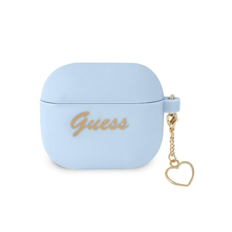 Kryt Guess GUA3LSCHSB pro AirPods 3 - modrá