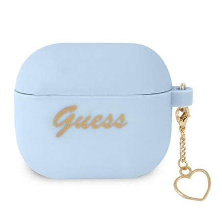 Kryt Guess GUA3LSCHSB pro AirPods 3 – modrá