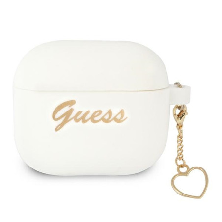 Kryt Guess GUA3LSCHSH pro AirPods 3 - bílá