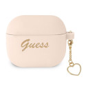 Kryt Guess GUA3LSCHSP pro AirPods 3 - růžová/pink