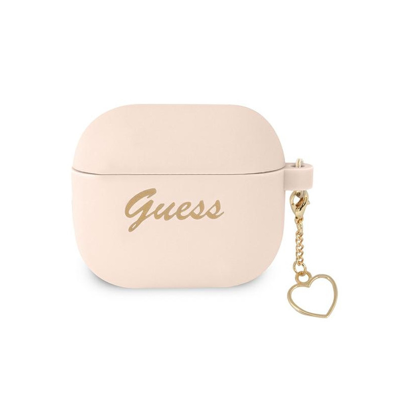 Kryt Guess GUA3LSCHSP pro AirPods 3 - růžová/pink