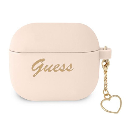 Kryt Guess GUA3LSCHSP pro AirPods 3 - růžová/pink