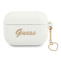 Kryt Guess GUAPLSCHSH pro AirPods Pro – white/white