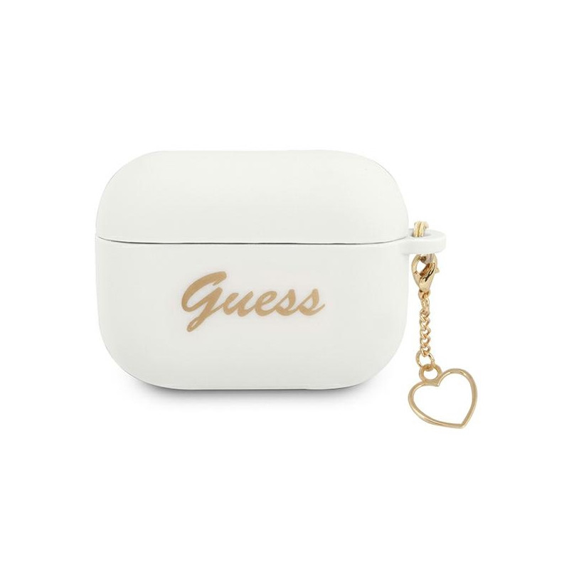Kryt Guess GUAPLSCHSH pro AirPods Pro - white/white (srdce)