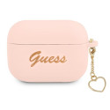 Kryt Guess GUAPLSCHSP pro AirPods Pro - růžový