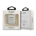 Guess silikonový kryt na AirPods (1/2 gen) - šedá/šedá