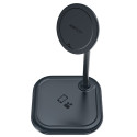 Acefast E6 2v1 MagSafe nabíječka pro iPhone + AirPods šedá