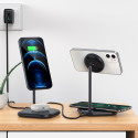 Acefast E6 2v1 MagSafe nabíječka pro iPhone + AirPods šedá