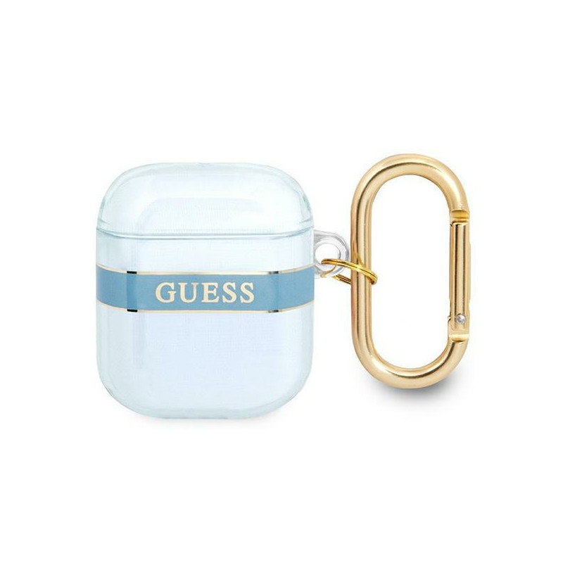 Kryt Guess Strap Collection pro AirPods - modrá/modrá