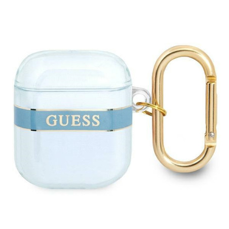 Kryt Guess Strap Collection pro AirPods - modrá/modrá