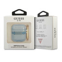 Kryt Guess Strap Collection pro AirPods - modrá/modrá