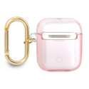 Kryt Guess Strap Collection pro AirPods – růžový