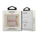 Kryt Guess Strap Collection pro AirPods – růžový