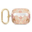 Kryt Guess GUA3HHFLD pro AirPods 3 - zlatá/Gold paisley