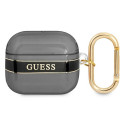 Kryt Guess Strap GUA3HHTSK pro AirPods 3 - černý/černý