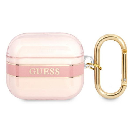 Kryt Guess GUA3HHTSP pro AirPods 3 – růžová