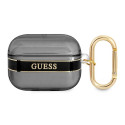 Kryt Guess GUAPHHTSK pro AirPods Pro - černý/černý