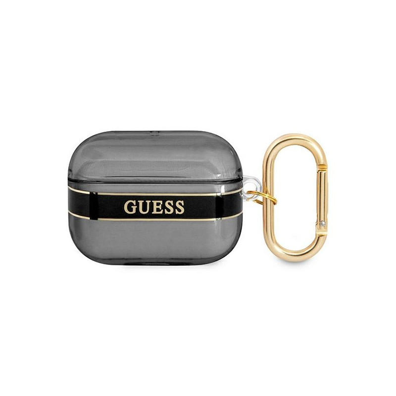 Kryt Guess GUAPHHTSK pro AirPods Pro - černý/černý