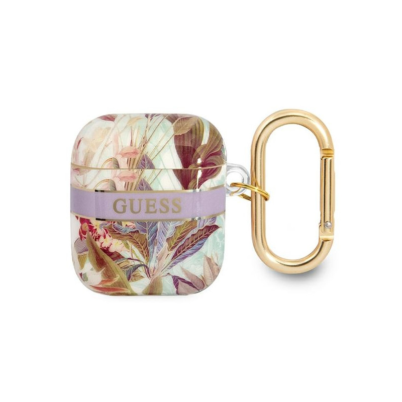Kryt Guess GUA2HHFLU pro Apple AirPods - fialová