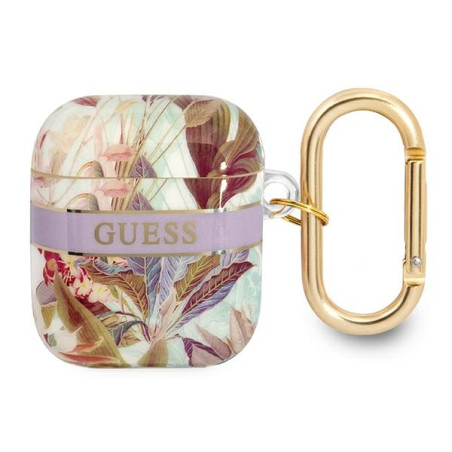 Kryt Guess GUA2HHFLU pro Apple AirPods – fialová