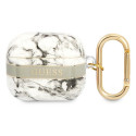 Guess Marble Strap pouzdro pro AirPods 3 šedá