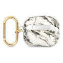 Guess Marble Strap pouzdro pro AirPods 3 šedá
