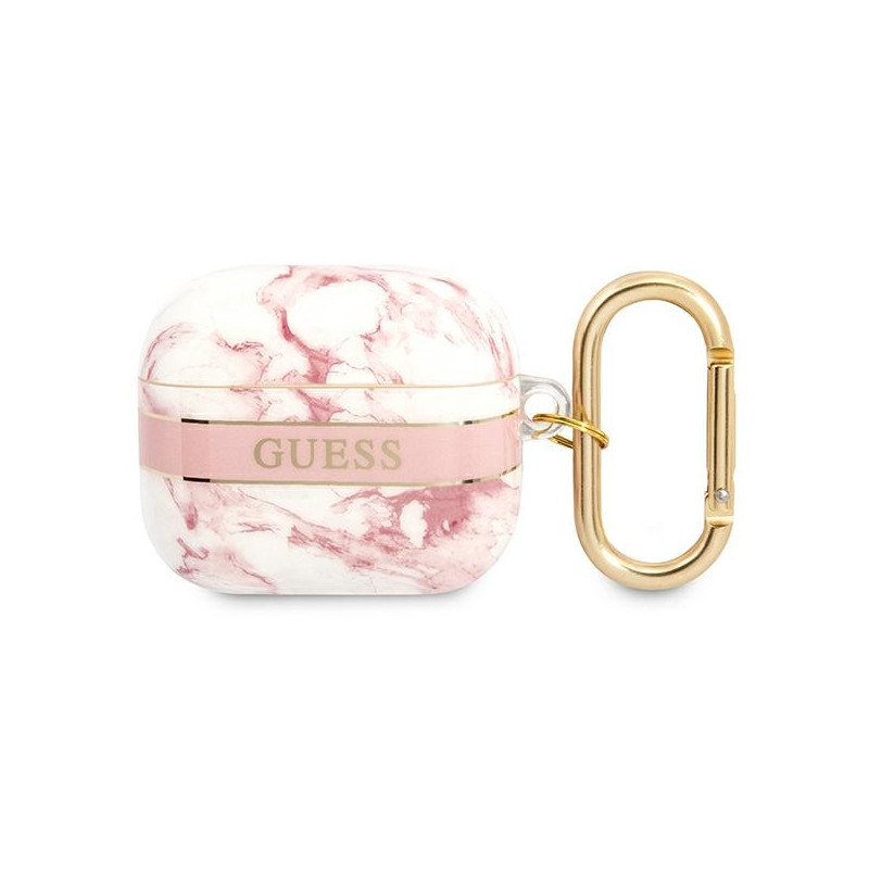 Kryt Guess GUA3HCHMAP pro AirPods 3 - růžová