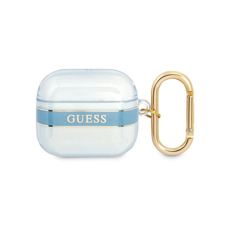 Kryt Guess GUA3HHTSB pro AirPods 3 - modrá