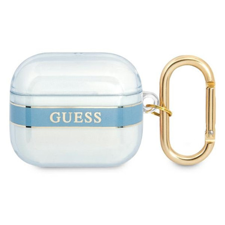 Kryt Guess GUA3HHTSB pro AirPods 3 – modrá